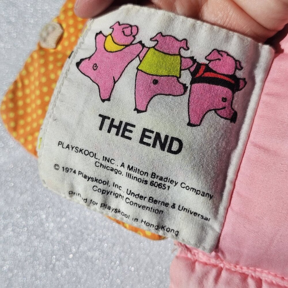 Playskool The Three Little Pigs Cloth Doll Book 1974 My Storybook Stuffed Animal - Picture 6 of 11